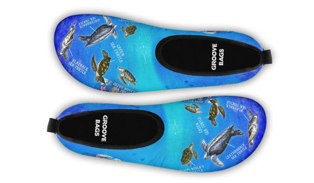 Sea Turtle Diagram Aqua Barefoot Shoes