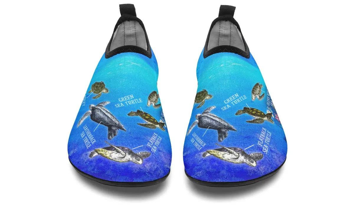 Sea Turtle Diagram Aqua Barefoot Shoes