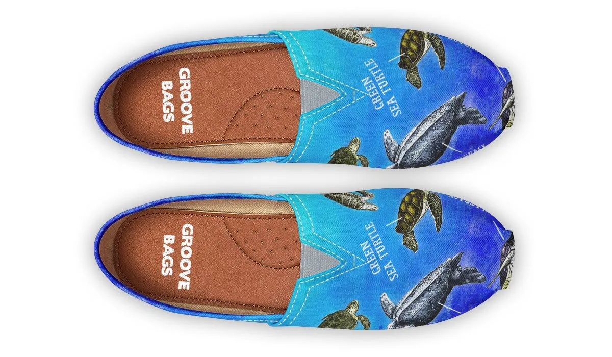 Sea Turtle Diagram Casual Shoes