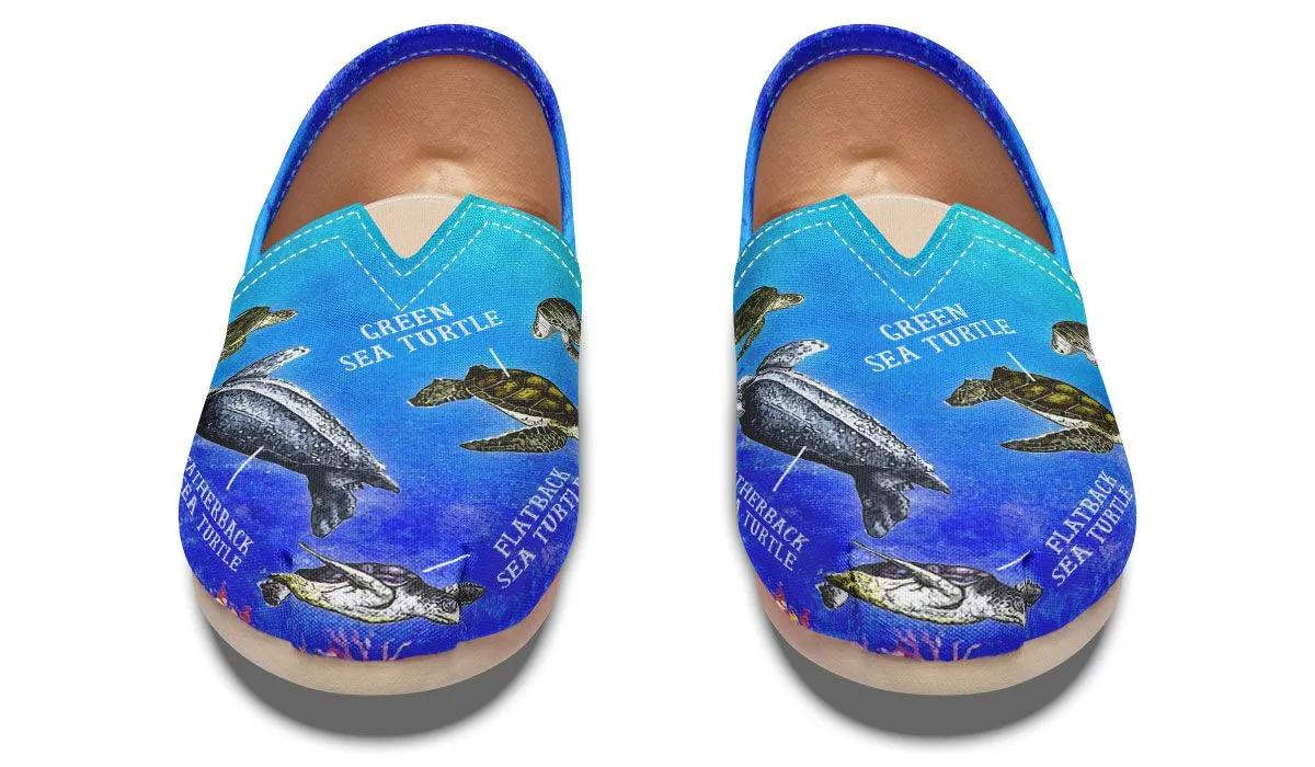 Sea Turtle Diagram Casual Shoes