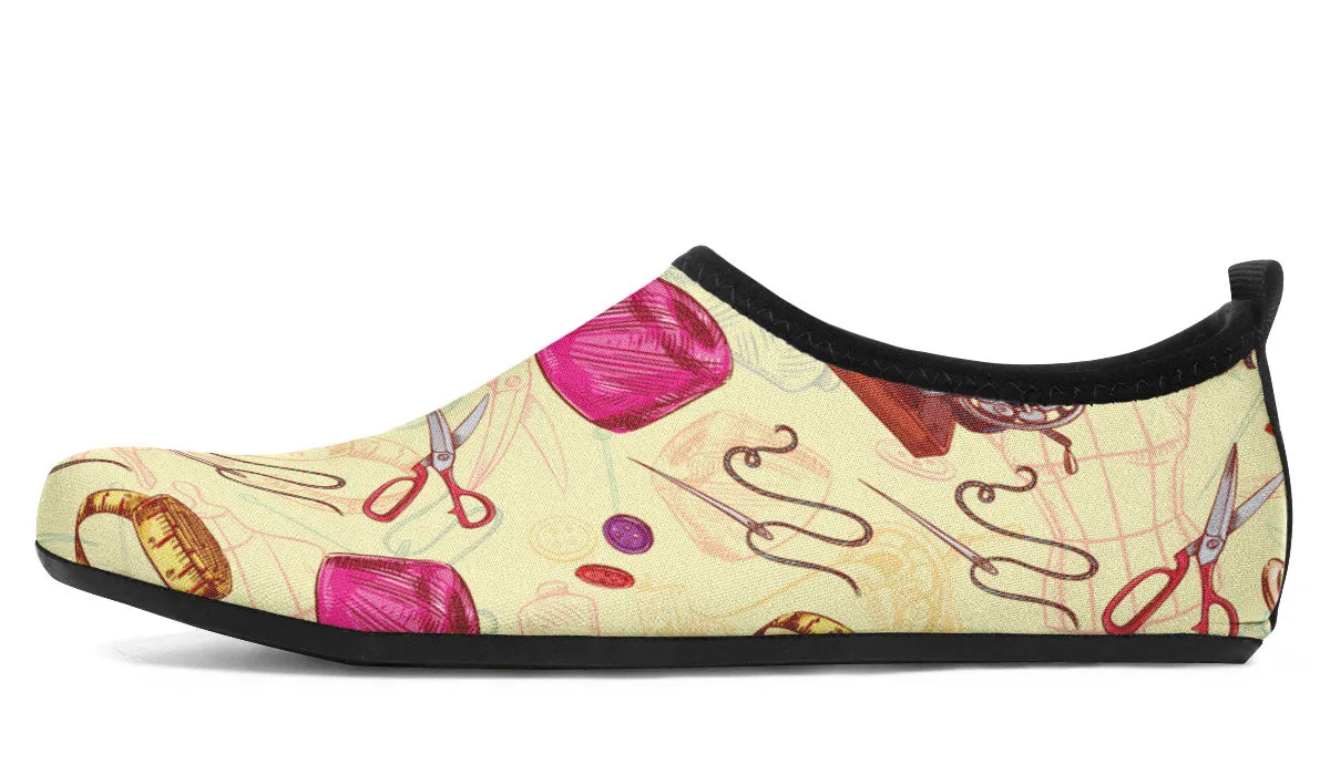 Sewing Aqua Barefoot Shoes