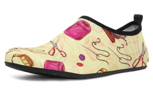 Sewing Aqua Barefoot Shoes