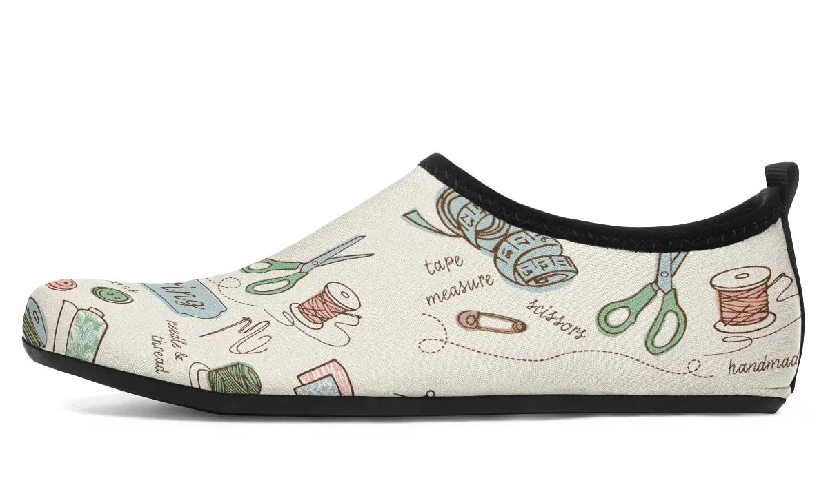 Sewing Supplies Aqua Barefoot Shoes