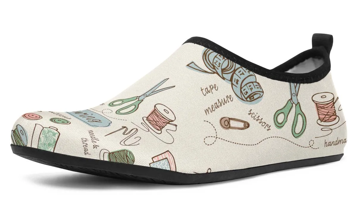 Sewing Supplies Aqua Barefoot Shoes