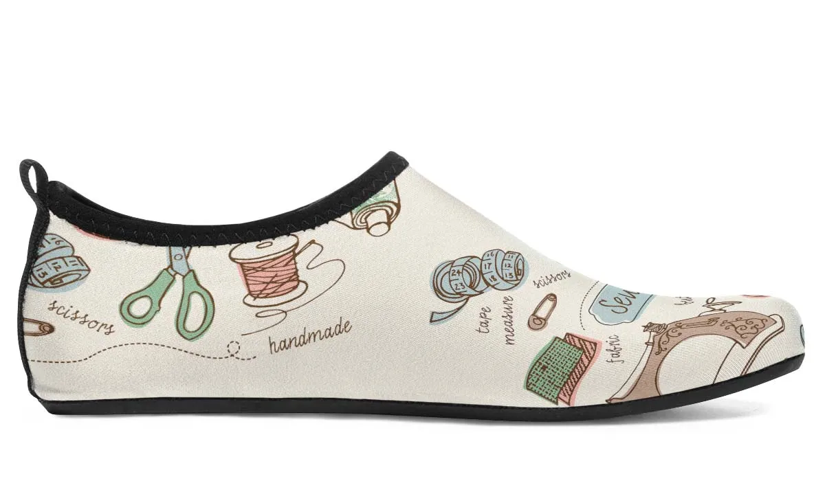 Sewing Supplies Aqua Barefoot Shoes