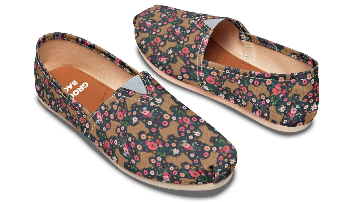 Shar Pei Flower Casual Shoes