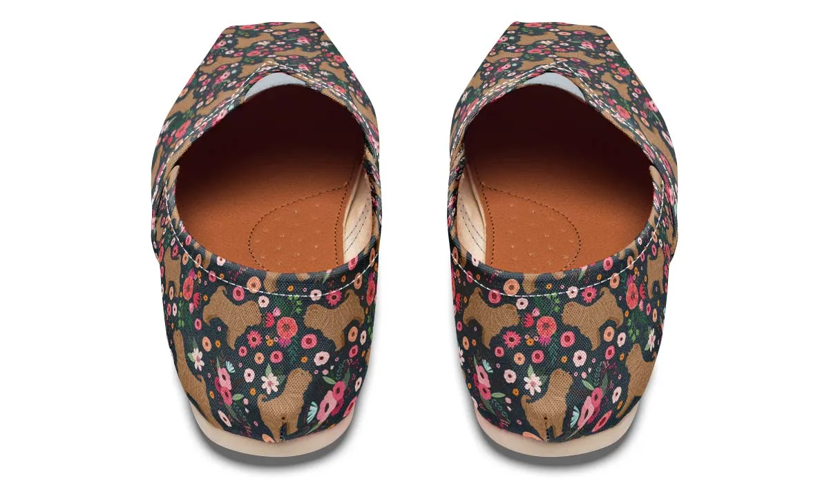 Shar Pei Flower Casual Shoes
