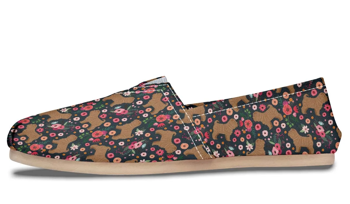 Shar Pei Flower Casual Shoes