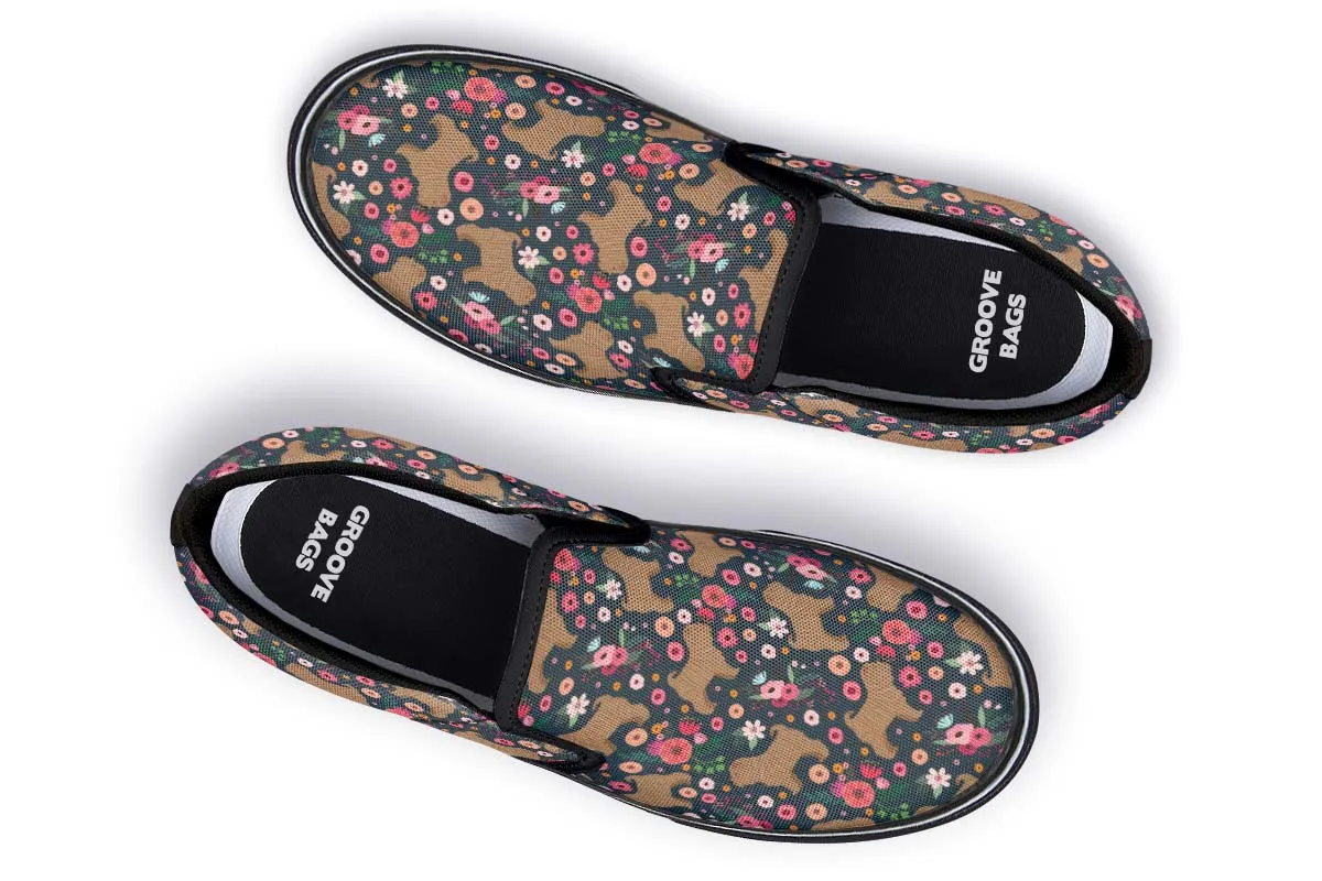 Shar Pei Flower Slip-On Shoes