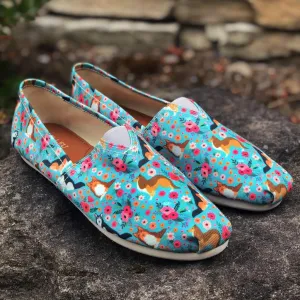 Sheltie Flower Casual Shoes