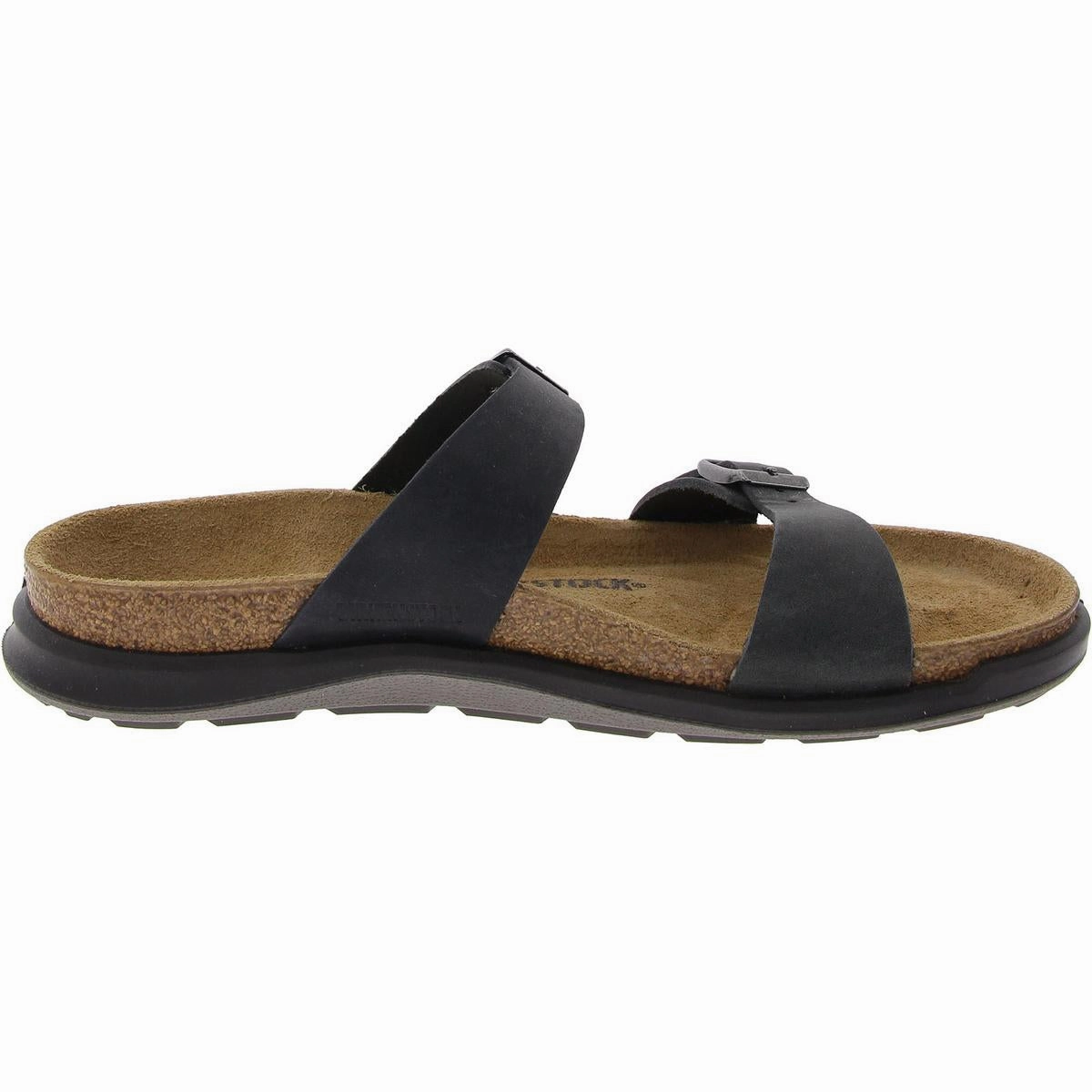 SIERRA CT Womens Buckle Leather Slide Sandals