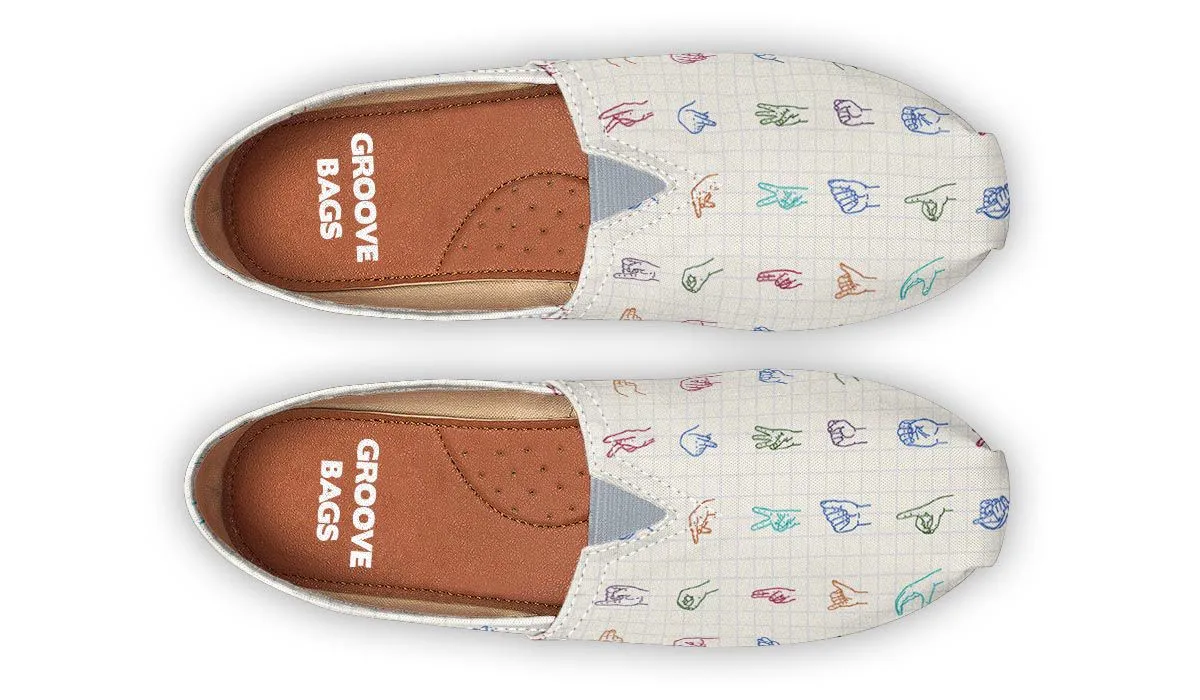 Sign Language Casual Shoes