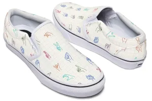 Sign Language Slip-On Shoes
