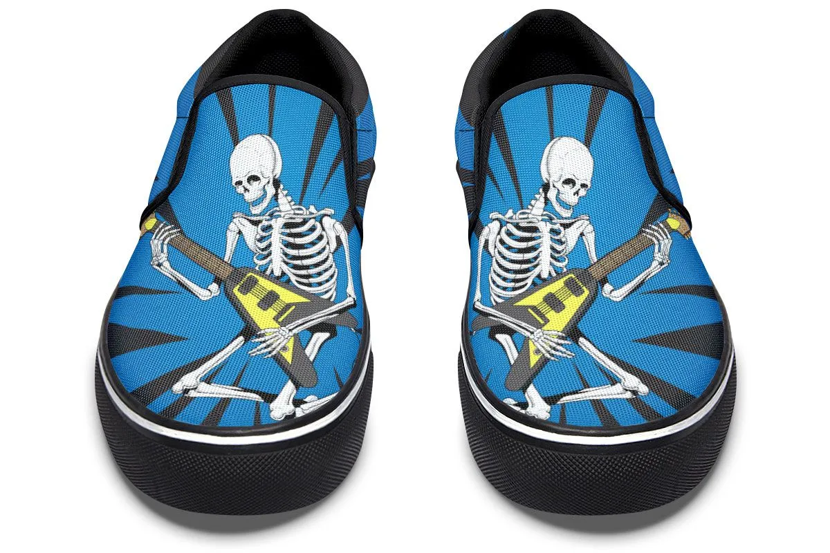 Skeleton Guitar Slip-On Shoes