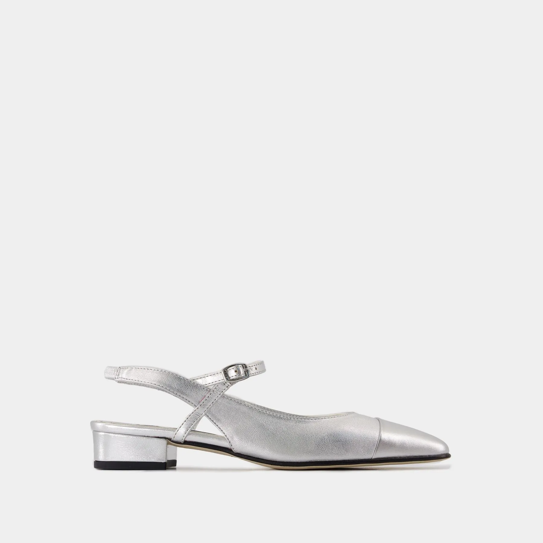 Sling Back Oceano - Carel - Leather - Argent