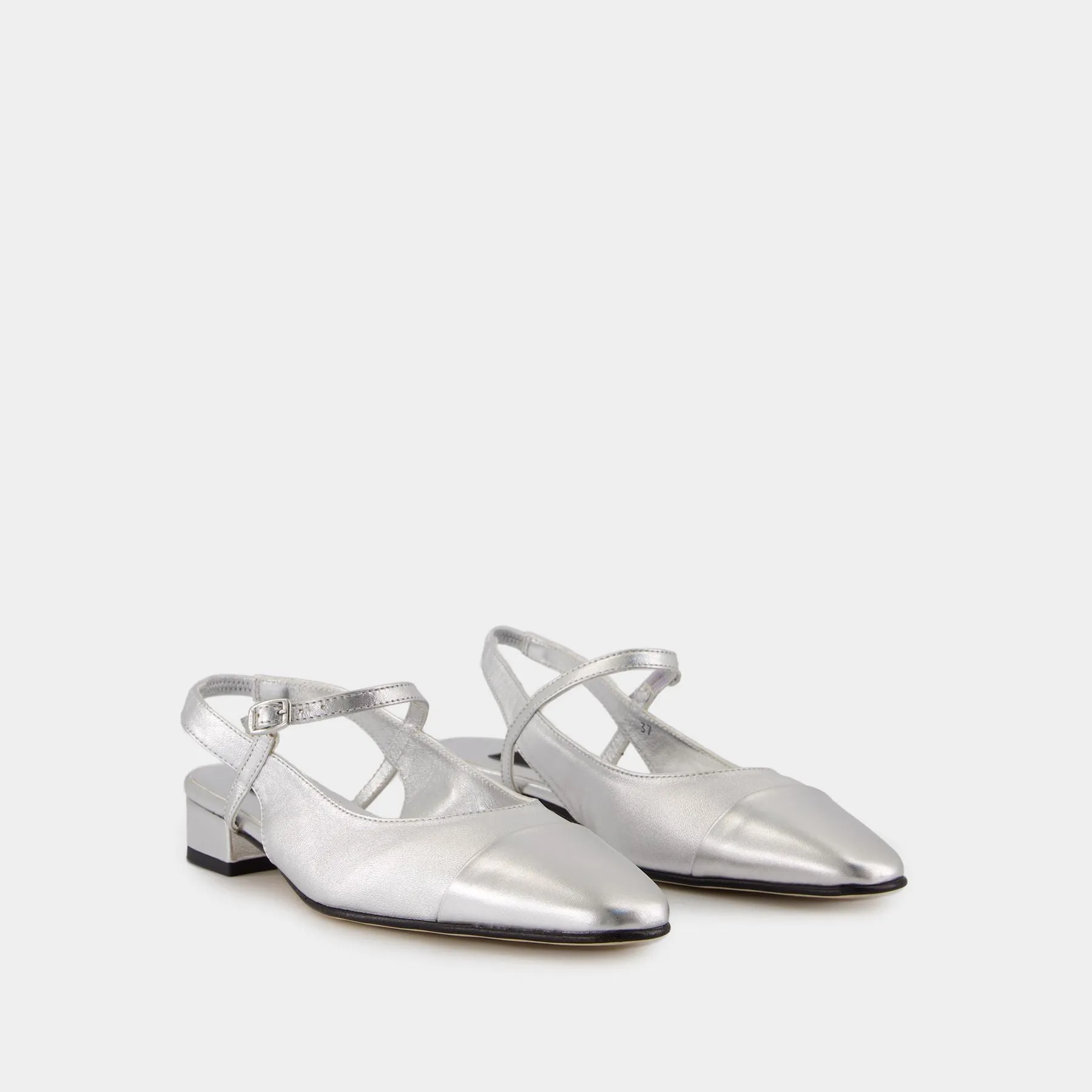 Sling Back Oceano - Carel - Leather - Argent