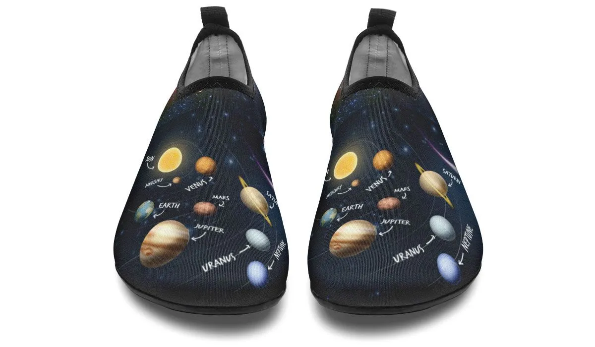 Solar System Diagram Aqua Barefoot Shoes