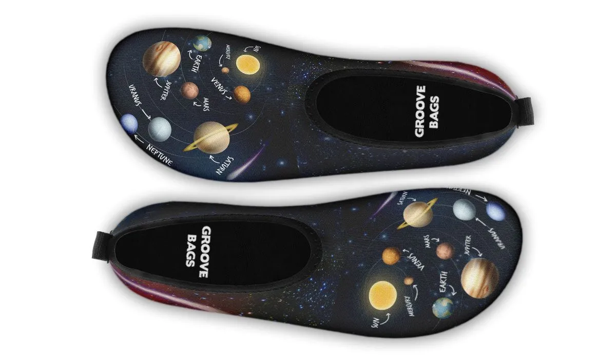 Solar System Diagram Aqua Barefoot Shoes