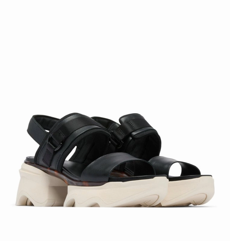 Sorel Women's Kinetic Impact Slingback Heel - Black/Chalk