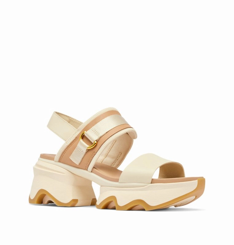 Sorel Women's Kinetic Impact Slingback Heel - Honey White/Sea Salt