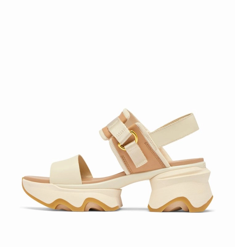 Sorel Women's Kinetic Impact Slingback Heel - Honey White/Sea Salt