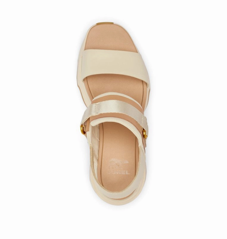 Sorel Women's Kinetic Impact Slingback Heel - Honey White/Sea Salt