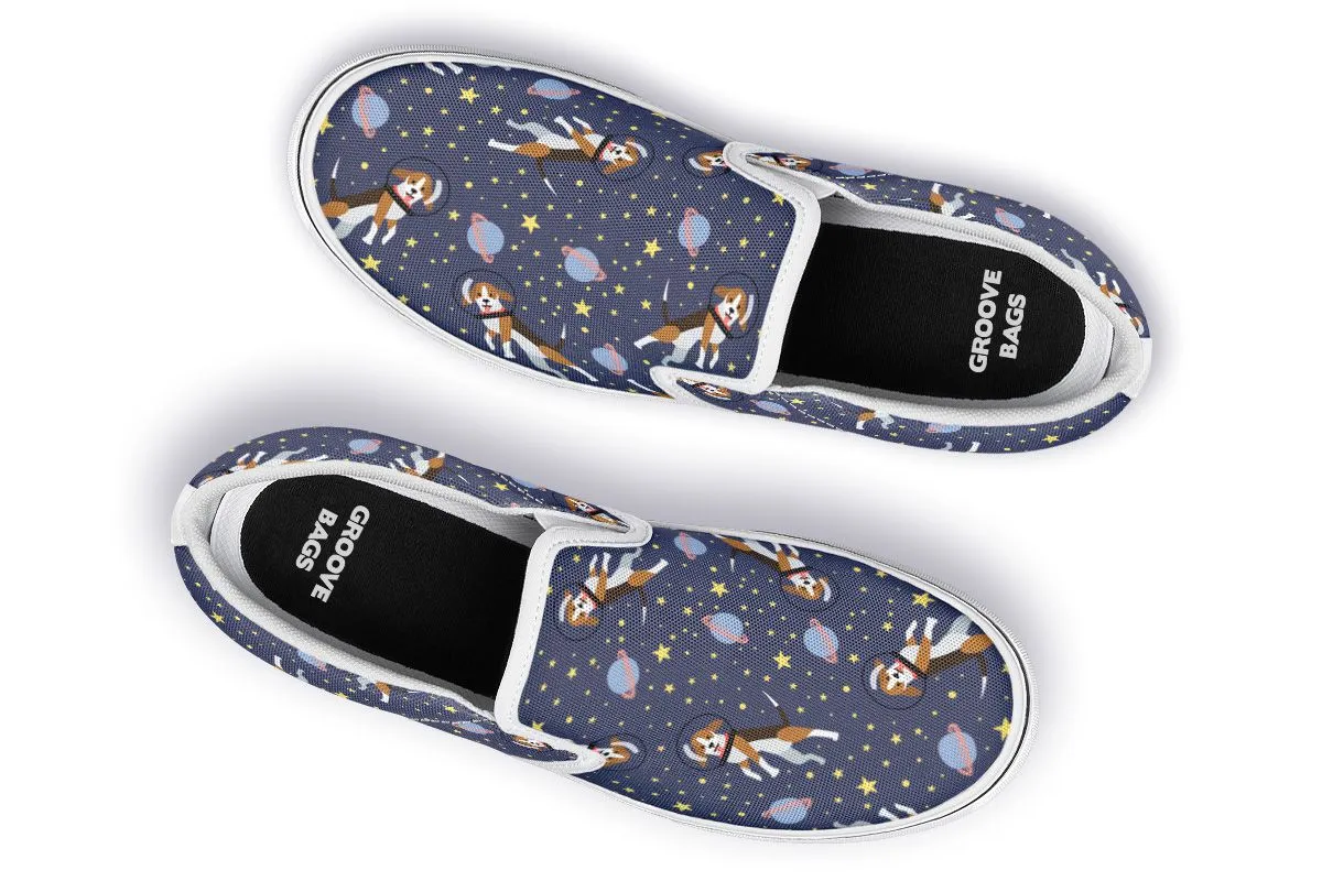 Space Beagle Slip-On Shoes