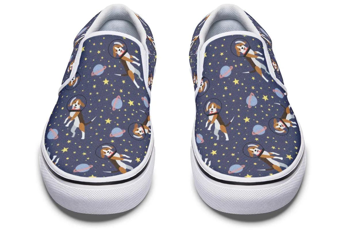 Space Beagle Slip-On Shoes
