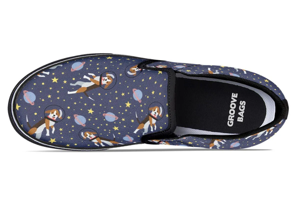 Space Beagle Slip-On Shoes