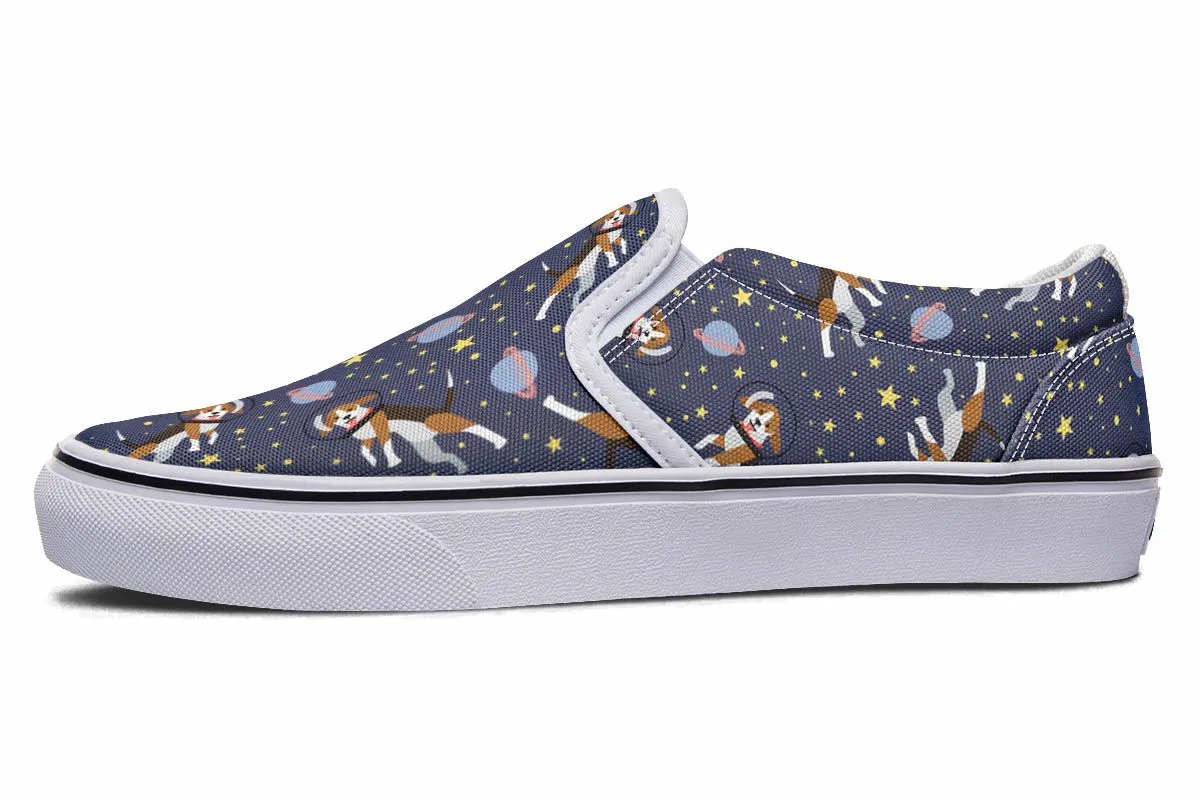 Space Beagle Slip-On Shoes