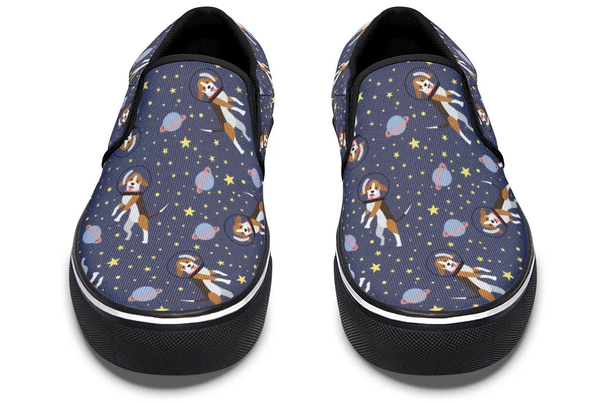 Space Beagle Slip-On Shoes