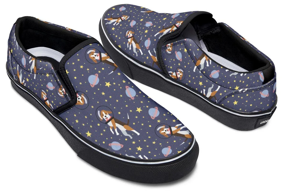 Space Beagle Slip-On Shoes