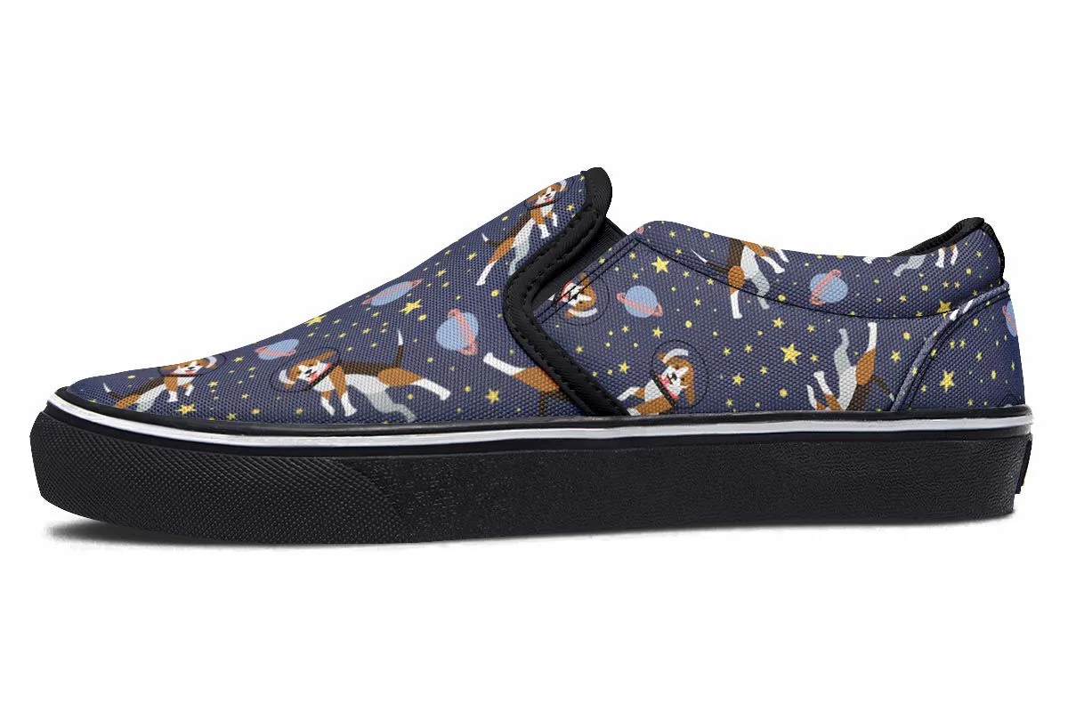 Space Beagle Slip-On Shoes
