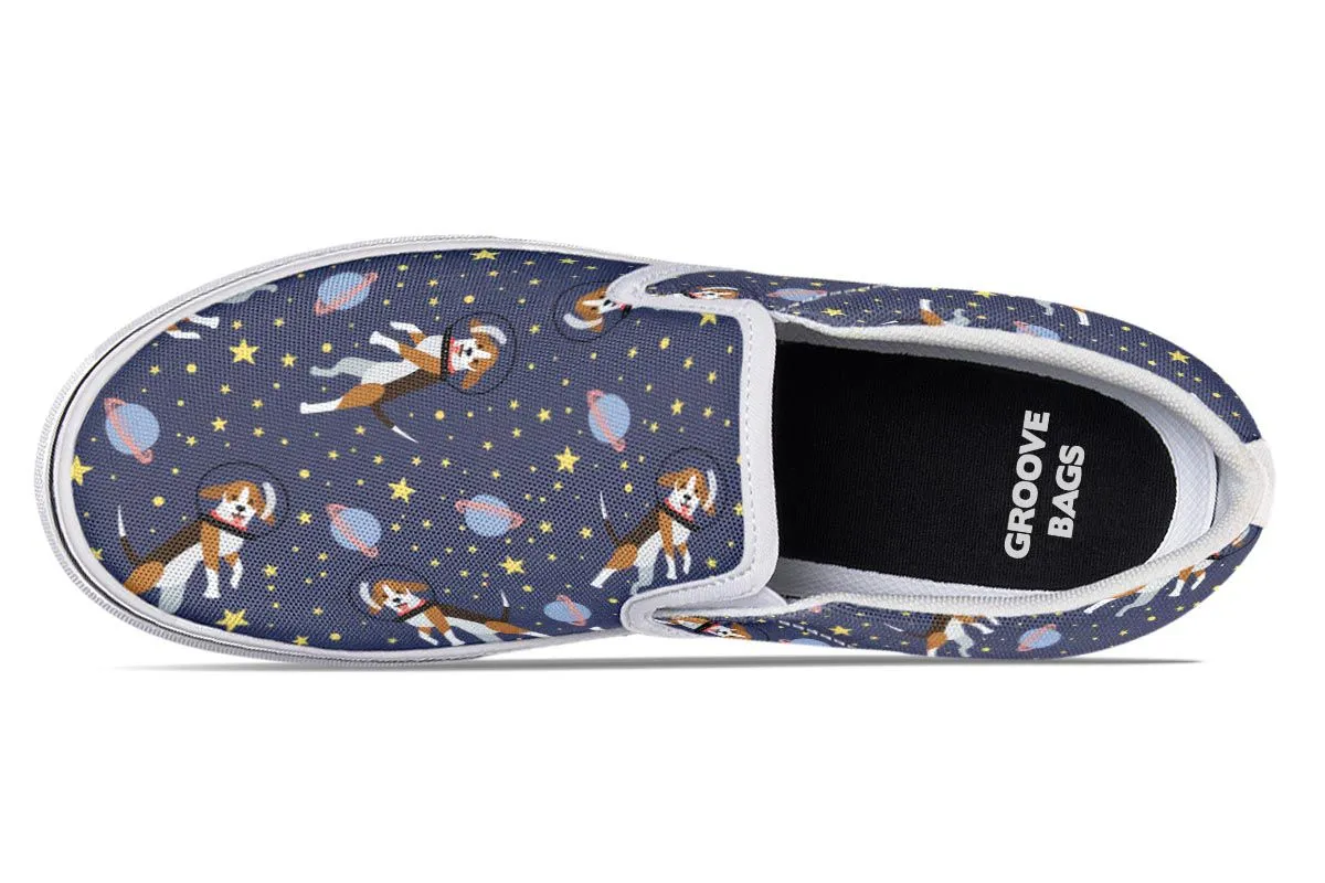 Space Beagle Slip-On Shoes