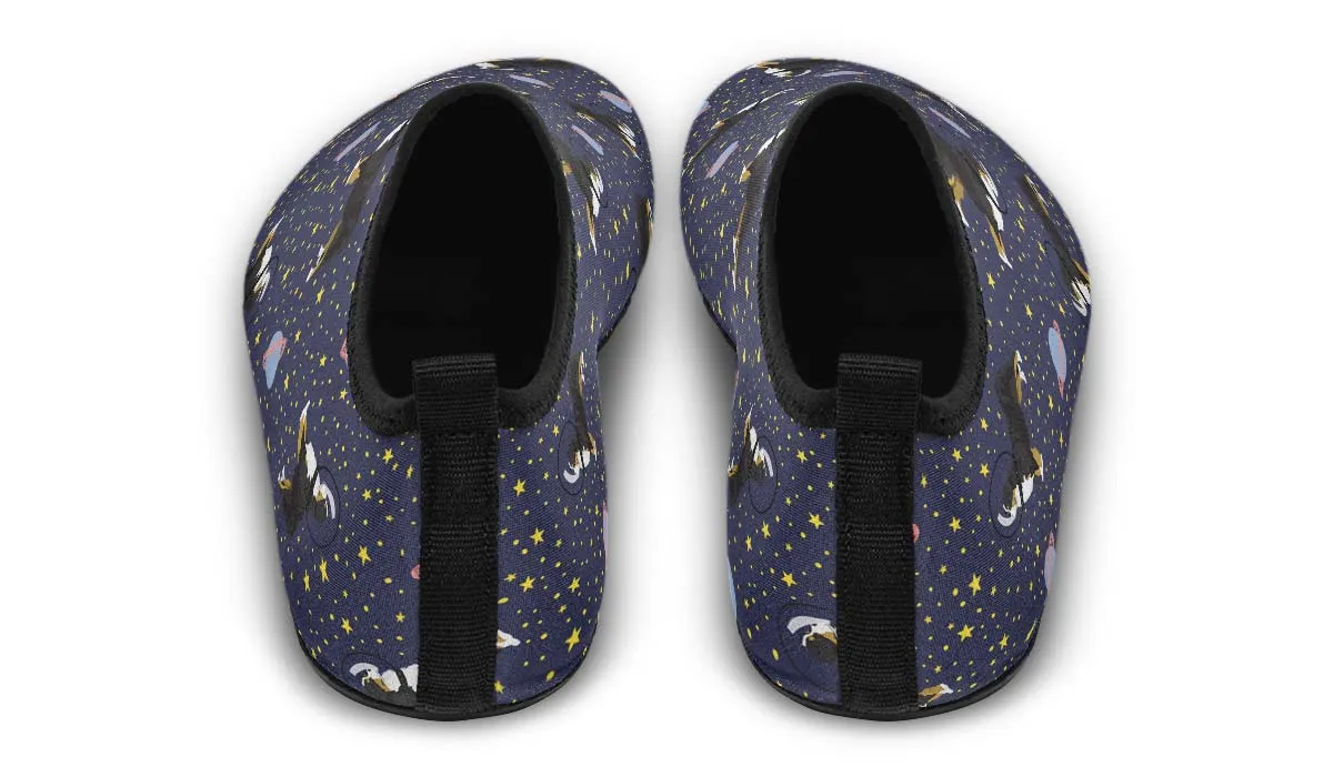 Space Bernese Mountain Dog Aqua Barefoot Shoes