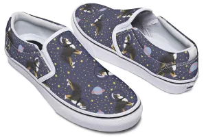 Space Bernese Mountain Dog Slip-On Shoes