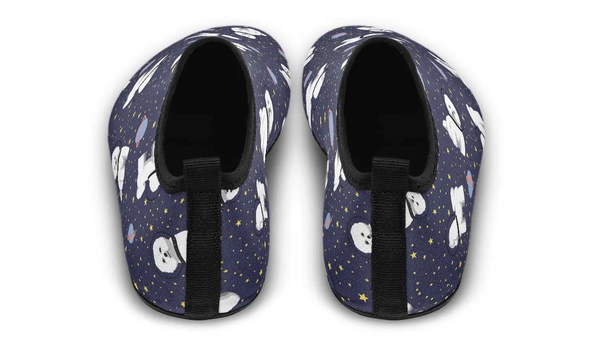 Space Bichon Frise Aqua Barefoot Shoes