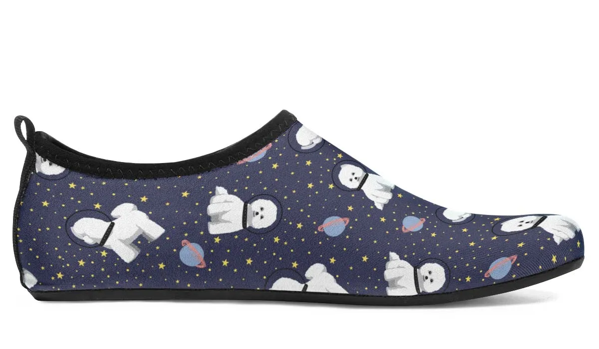 Space Bichon Frise Aqua Barefoot Shoes