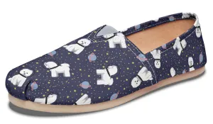 Space Bichon Frise Casual Shoes