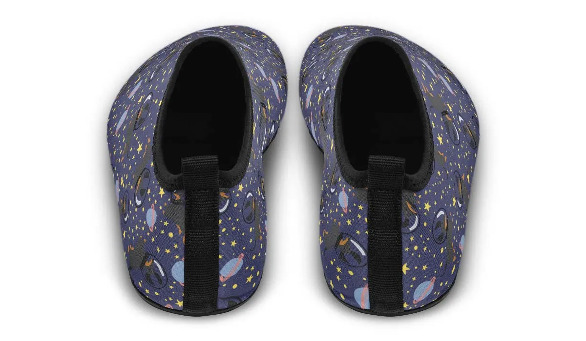 Space Black Dachshund Aqua Barefoot Shoes