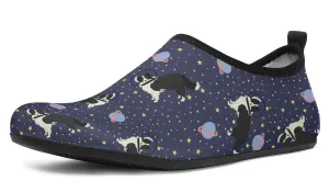 Space Border Collie Aqua Barefoot Shoes