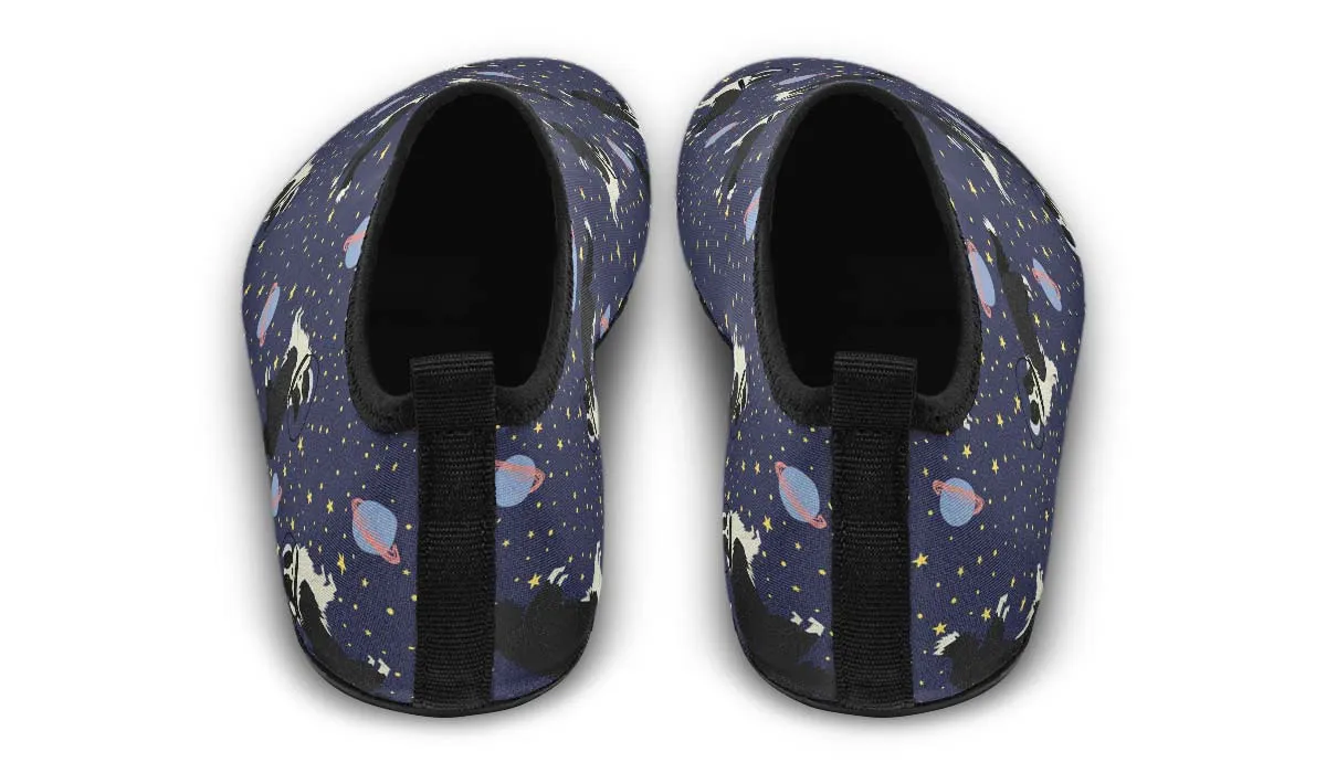 Space Border Collie Aqua Barefoot Shoes