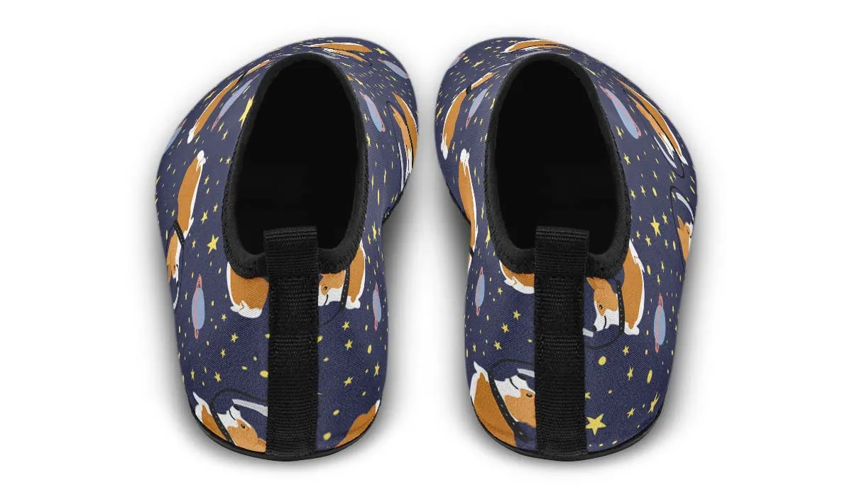 Space Corgi Aqua Barefoot Shoes