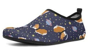 Space Corgi Aqua Barefoot Shoes