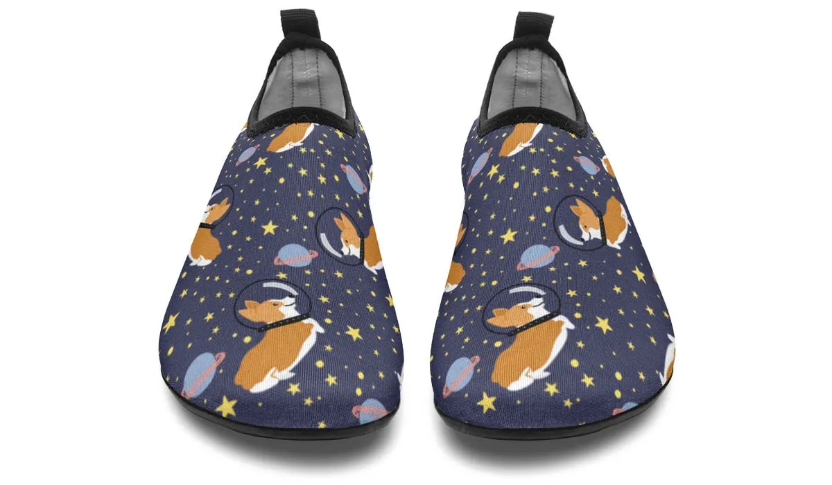 Space Corgi Aqua Barefoot Shoes