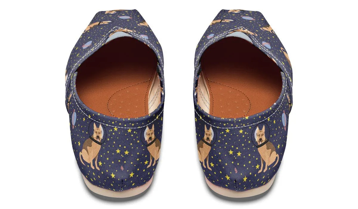 Space German Shepherd Casual Shoes