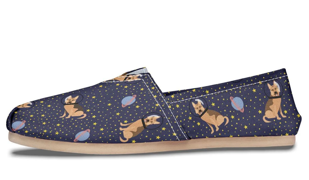 Space German Shepherd Casual Shoes