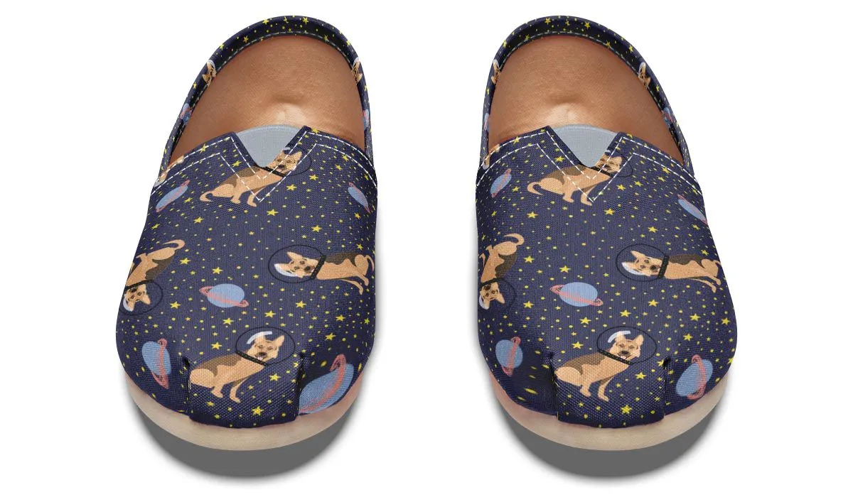 Space German Shepherd Casual Shoes