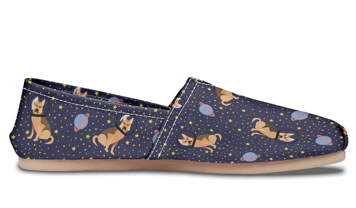 Space German Shepherd Casual Shoes