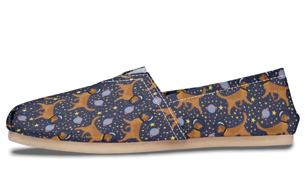 Space Golden Retriever Casual Shoes